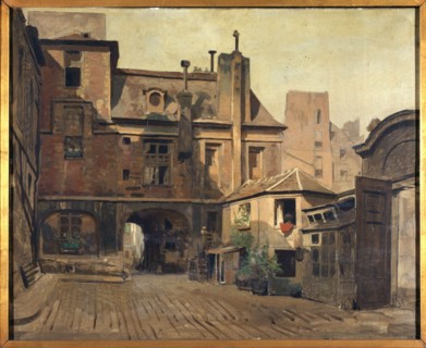 Hotel La Vieuville, quai des Celestins, around 1927, between 1922 and 1932.
