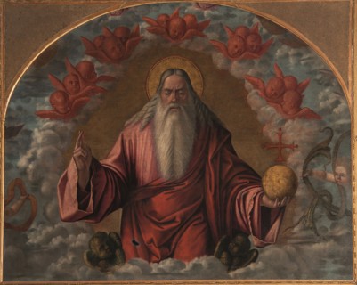 Eternal Father blessing with cherubim, 1505-1506. Creator: Carpaccio, Vittore (1460-1526).