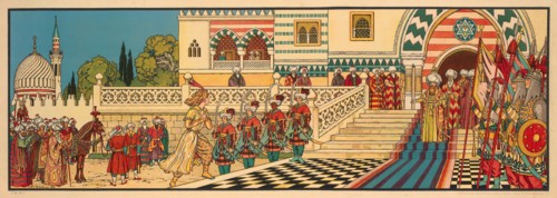 Illustration for Arabian Fairy Tales, 1932. Private Collection.