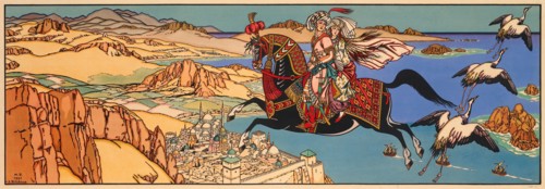 Illustration for Arabian Fairy Tales, 1932. Private Collection.