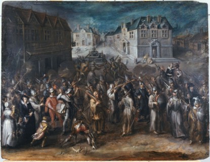 Procession of the League, in 1590 or 1593, between 1590 and 1593.