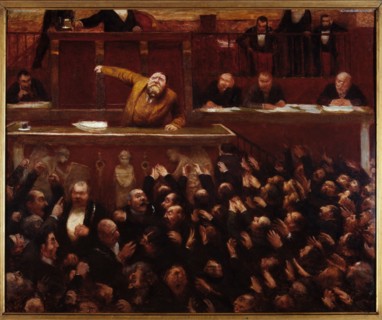Jean Jaurès (1859-1914), à la tribune de la Chambre des députés, 1903.