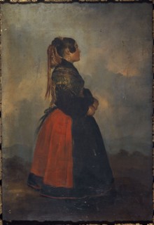 Portrait of a villager from the province of Avila, between 1801 and 1900.