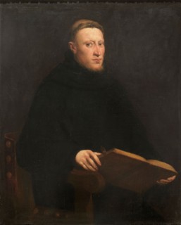 Portrait of Onofrio Panvinio (1530-1568), ca 1555. Creator: Tintoretto, Jacopo (1518-1594).