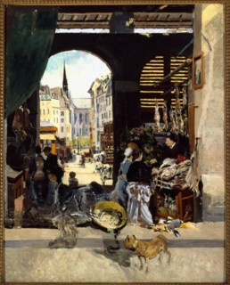 Marche des Carmes (Carmelite market), place Maubert , c1880.