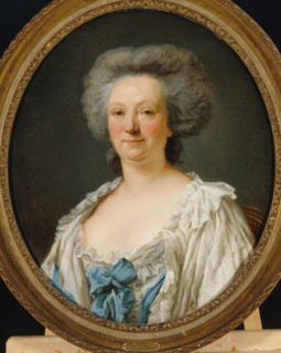 Portrait of a woman formerly identified as Ms. Geoffrin, 1787.