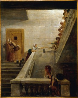 Le Ravitaillement des prisonniers à la prison de Saint-Lazare, c1794.