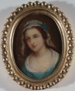 Portrait said to be of Charlotte Corday (1768-1793), between 1788 and 1798.