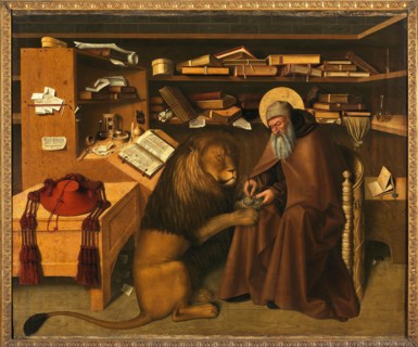 Saint Jerome in his Study, 1445-1446. Found in the collection of the Museo di Capodimonte, Naples.