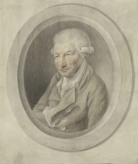 Portrait of Carl Friedrich Abel (1723-1787), 1786. Found in the collection of the Staatsbibliothek zu Berlin.