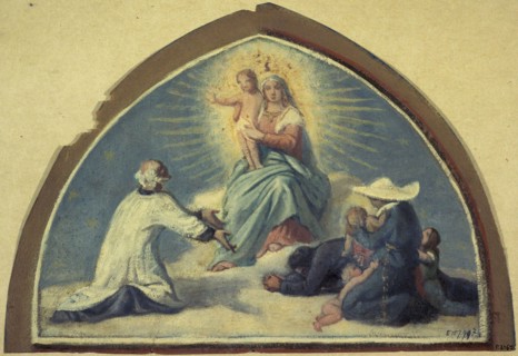The Virgin presenting the Child Jesus to Saint Vincent de Paul, 1857.