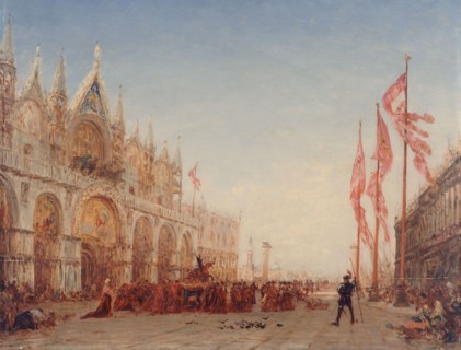 Venise, procession de la Saint-Georges, c.1870.