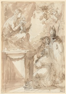 The Virgin and Child Enthroned, Adored by Saints, 1790s(?).