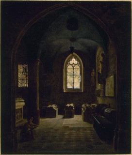 The 13th century room at the Museum of French Monuments, 1816.