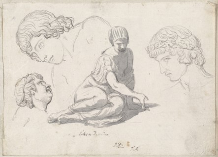 Dice-Thrower and Other Studies after Ancient Sculptures, 1775/80.