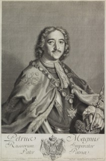 Portrait of Emperor Peter I the Great (1672-1725), 1743. Private Collection.