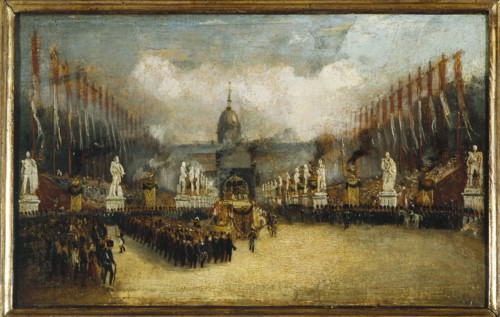 Arrival of Napoleon's ashes on the Esplanade des Invalides, December 15, 1840.