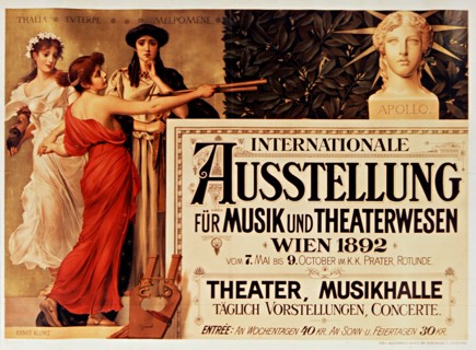 International exhibition for music and theater, Vienna, 1892. Private Collection.