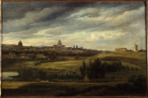View of Paris, taken from the heights of Gentilly, 1815.
