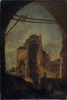 Ruins of the former abbey of Montmartre, known as the lower abbey, c1840.