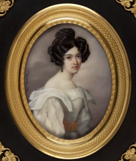 Portrait of Alexandra Smirnova-Rosset (1809-1882), c. 1830. Creator: Martin, E. (active ca 1830).