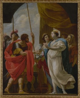 Hélène offrant à Ménélas la potion de la reine Polydamne, c1650.