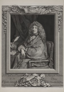 Portrait of the author Moliére (1622-1673), 1774. Private Collection.