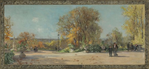 Sketch for the town hall of Vanves: Terrace of the Lycee Michelet, 1902.