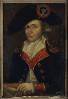 Portrait of a national guard wearing a post-1792 costume, between 1792 and 1799.