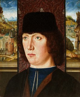 Portrait of young man, c. 1480-1485. Found in the collection of the Accademia Carrara, Bergamo.