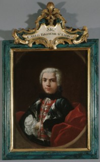 Portrait of Farinelli (Carlo Broschi, known as) 1705-1782, soprano, c1740.