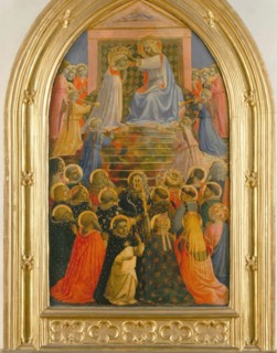 The Coronation of the Virgin, ca 1430. Found in the collection of the San Marco, Florence.