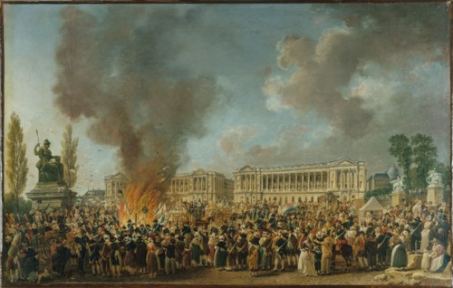 Celebration of Unity and Reunion, on Place de la Revolution, c1793.