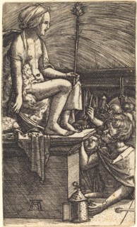 The Roman Courtesan (The Revenge of the Magician Virgil), c. 1520/1526.