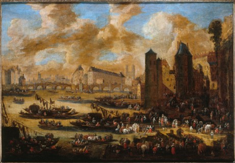 Pont-Neuf, the Cite, the tower and the Porte de Nesle, around 1650, c1650.