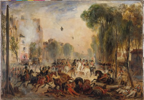 The Fieschi attack, boulevard du Temple, July 28, 1835.
