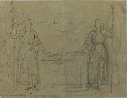 Joan of Arc Standing at the Altar at Reims Cathedral, c. 1844.
