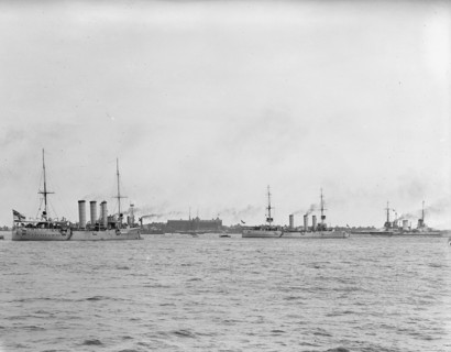 German Squadron Visit To U.S. - German Squadron In Hampton Rd., June 3, 1912.