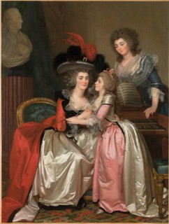 Portrait of the Bergeret de Grandcourt family, c. 1785. Creator: Mosnier, Jean Laurent (1743/44-1808).