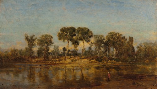 Le Rhône entre Arles et Avignon, between 1860 and 1865.