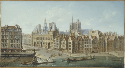 Hotel de Ville and Place de Greve (current Place de l'Hotel de Ville), 1752.