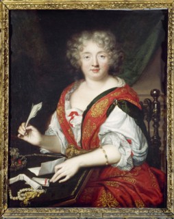 Portrait de femme écrivant, autrefois identifiée comme Mme de Sévigné, c1680.