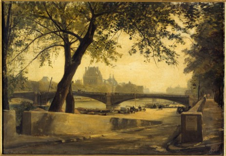 Pont de Solferino and the Pavillon de Flore, seen from Quai d'Orsay, in 1888.