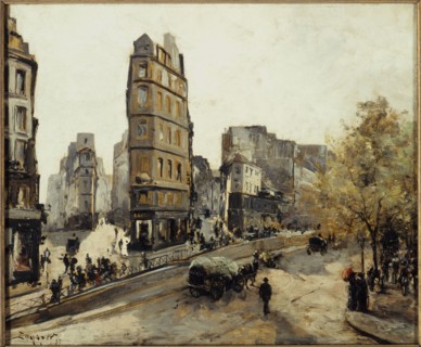 Rue de la Lune, Rue de Beauregard and Rue de Clery, seen from Porte Saint-Denis, 1887.
