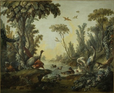 Paysage aux échassiers, between 1765 and 1770.
