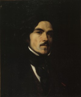 Portrait of Eugène Delacroix (1798-1863), painter, c1840.