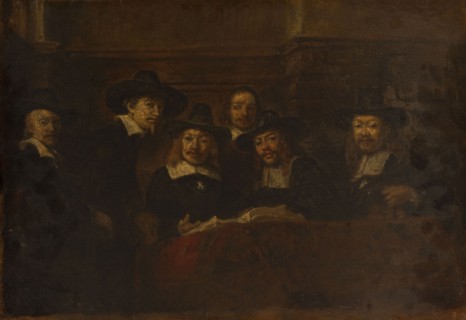 Les syndics des drapiers, copie d'après Rembrandt, c.1853.