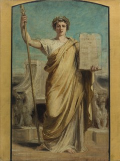 Sketch for the town hall of the 3rd arrondissement - The law, c1875.