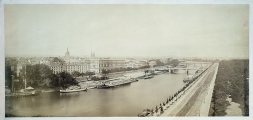 Panorama of the Quai d'Orsay, 7th arrondissement, Paris, between 1845 and 1885.