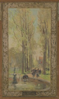 Sketch for the reception hall at the town hall of Vanves: Views of Vanves, 1902.